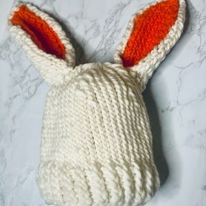 Newborn, Toddler, Kids Bunny Ear Hat hand knit by me NEW